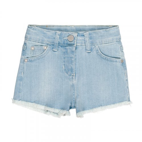 Blue denim shorts