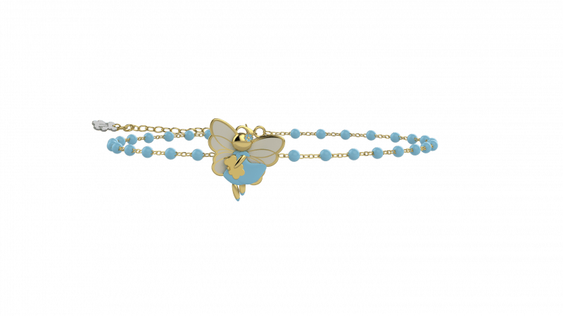 Blue Dream Fairy Bracelet in 925 Silver_12656