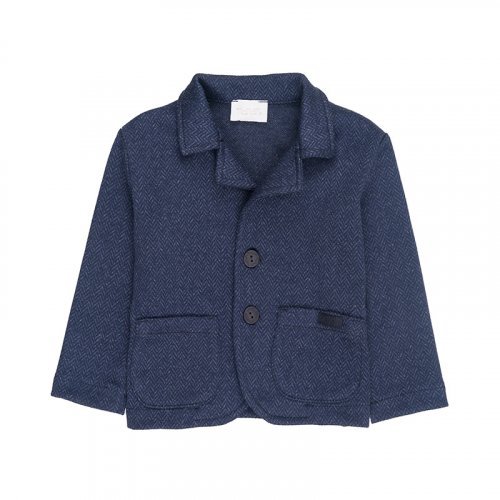Blue Herringbone Jacket