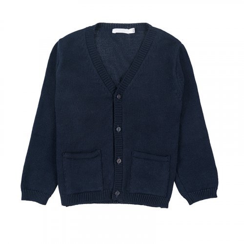 Blue Knitted Cardigan