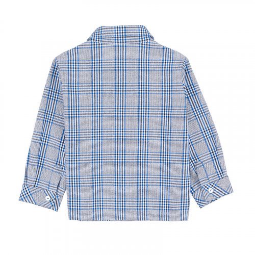 Blue plaid jacket/shirt_8455