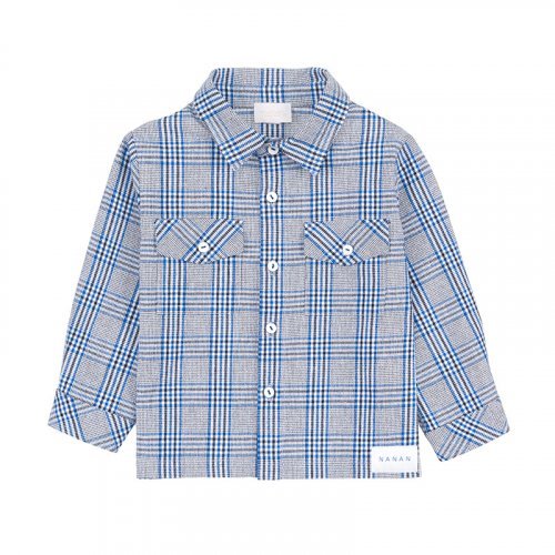 Blue plaid jacket/shirt_8456