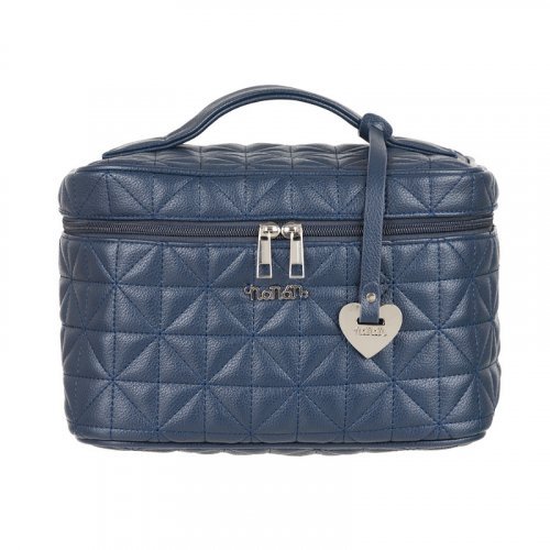 Blue Quilted Beautycase