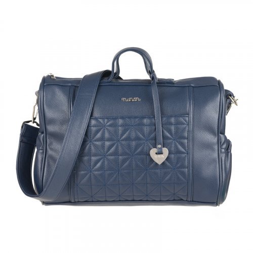 Blue Quilted Walking Bag