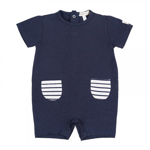 Blue Romper with Pockets