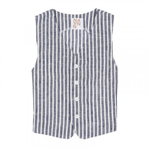 Blue Striped Vest_4524