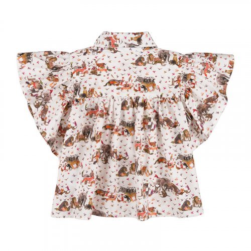 Blusa aperta davanti con fantasia jungle_12267