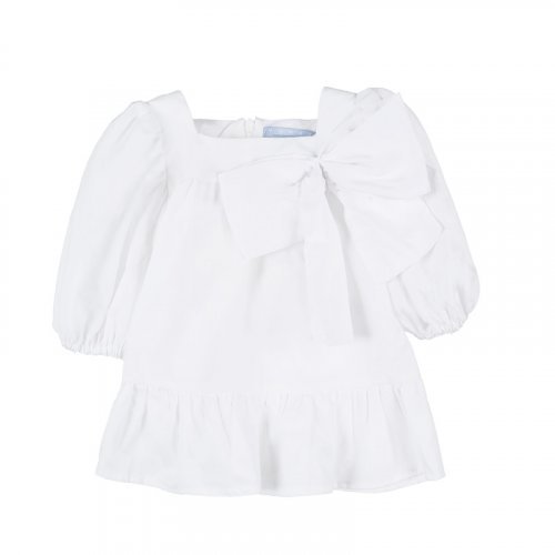 Blusa con Fiocco Bianco