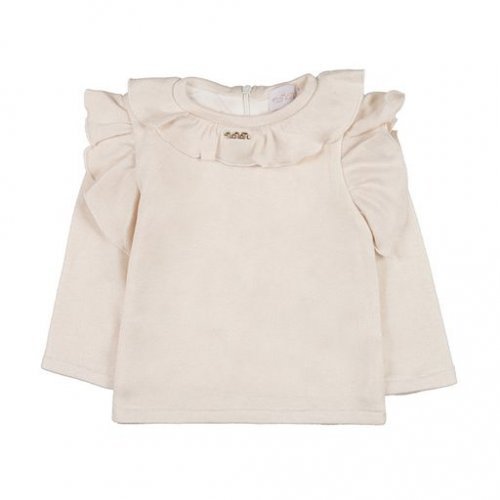 Blusa Panna con Rouches