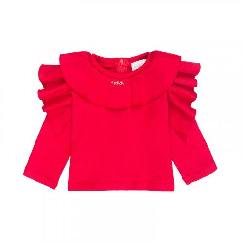 Blusa Rossa con Rouches