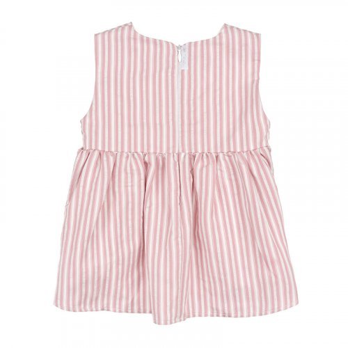 Ärmellose gestreifte Bluse in Rosa_8278
