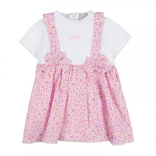 Bodysuit with floral overalls_12724