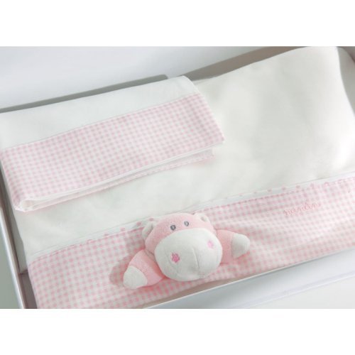 3 Piece Set- Bombo Pink Bed sheets_474