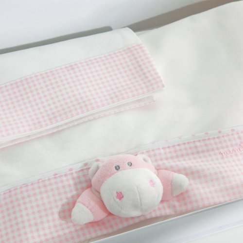 3 Piece Set- Bombo Pink Bed sheets_475