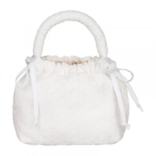 Borsa a secchiello in sangallo