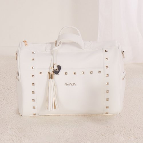 Sac de marche blanc avec clous