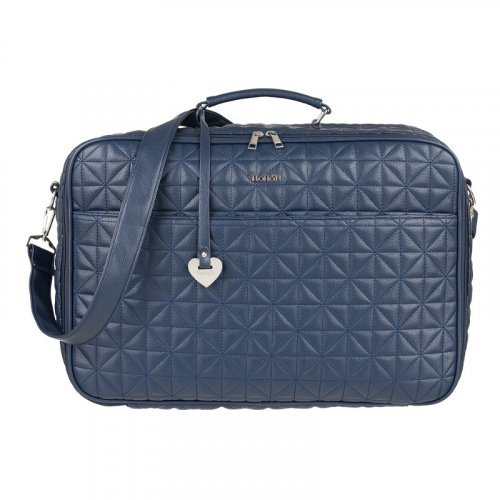 Gesteppte Mama-Tasche Blau