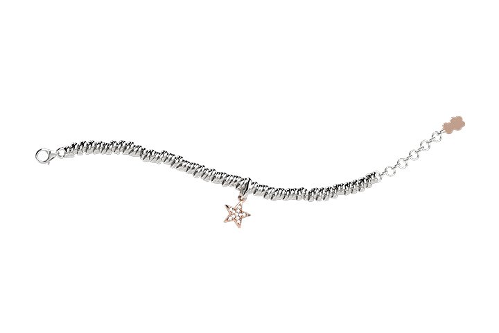 Bracelet en Argent 925 avec Étoile