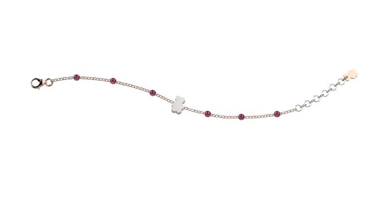 Bracciale Argento 925 - Palline Lilla