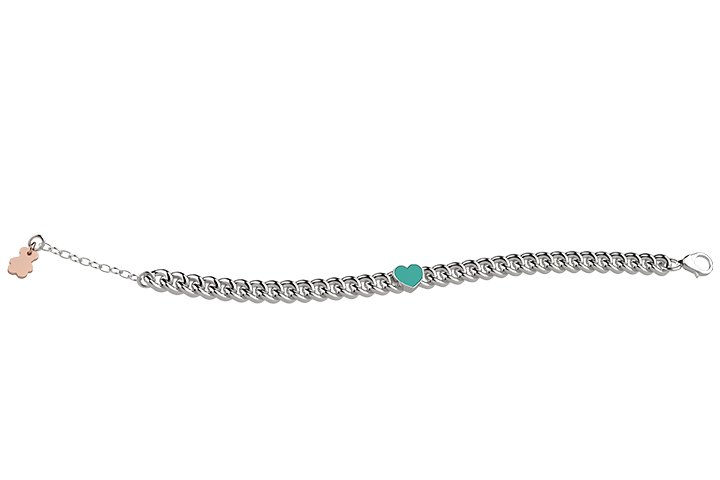 Bracelet Chaîne avec Cœur