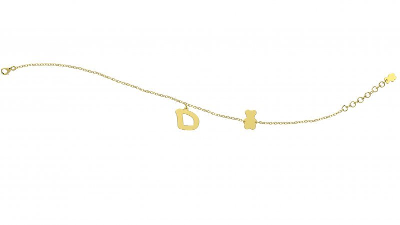 Bracciale con Lettera "D"_2654
