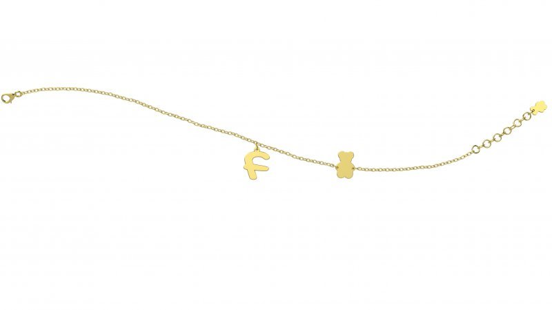 Bracciale con Lettera "F"_2658