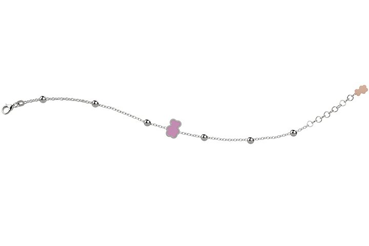 Bracciale con Orso Rosa_2412