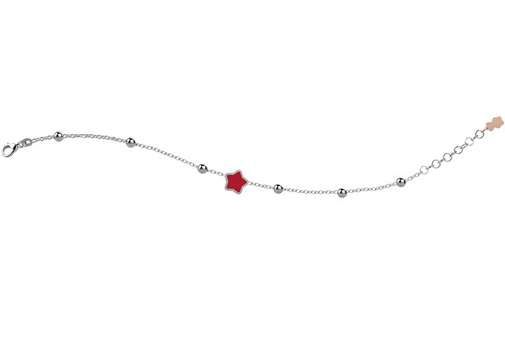 Bracciale con Stella Rossa_2418