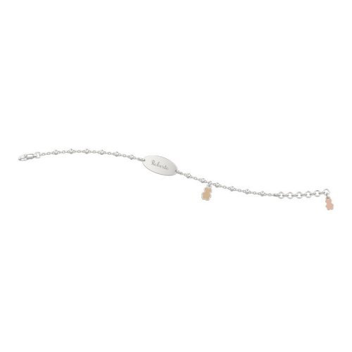Bracelet avec plaque pour enfant en argent 925_2134