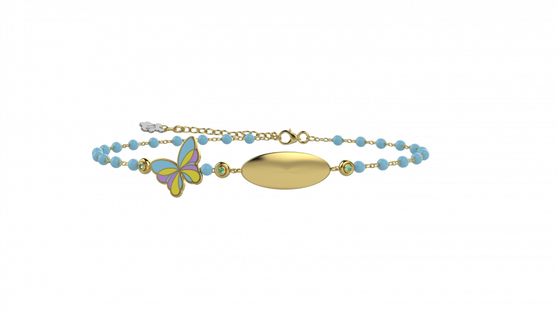 Bracciale incidibile Bimbi con Fatina dei Sogni Azzurra_12704