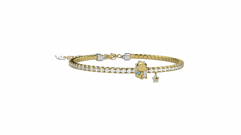 Bracciale Tennis Bimbi Argento 925 con pietre bianche_12676