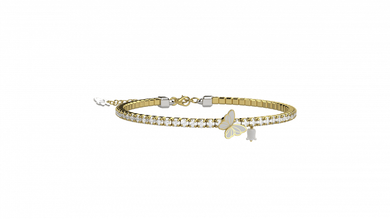 Bracciale Tennis Bimbi Argento 925 con pietre bianche_12686