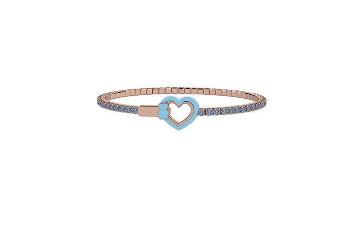 Bracciale Tennis BIMBO/A azzurro