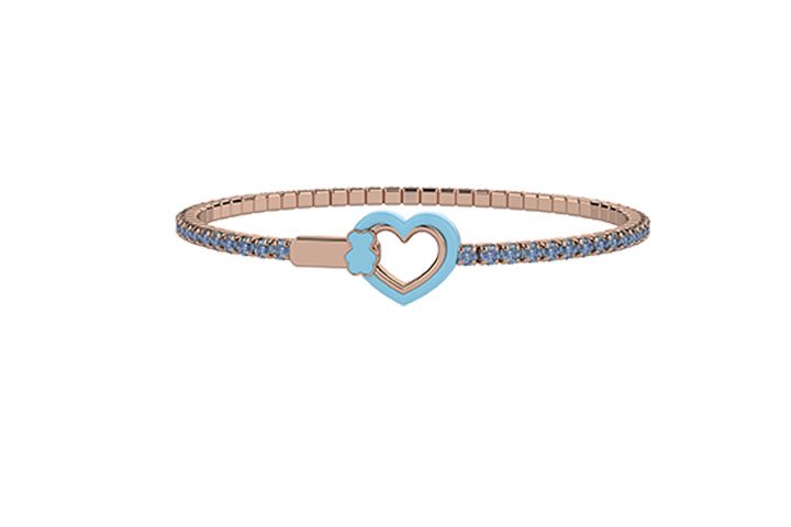 Bracciale Tennis MAMMA azzurro