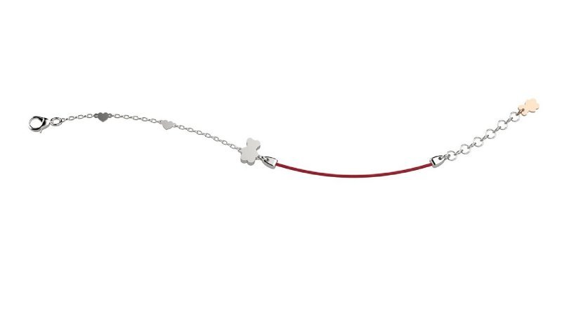 Bracciale Argento 925 - Col Rosso