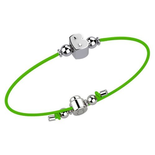 Bracelet with Green Lace - Letter B_2027