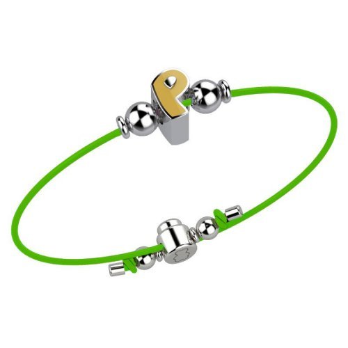 Bracelet with Green Lace - Letter P