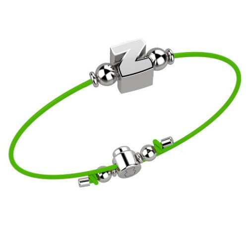 Bracelet with Green Lace - Letter Z_2069