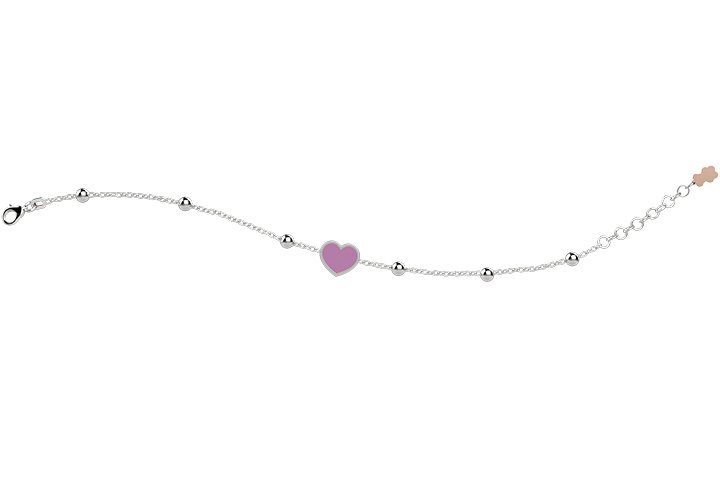 Bracelet with Pink Heart