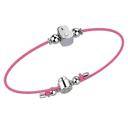 Bracelet with Pink Lace - Letter B