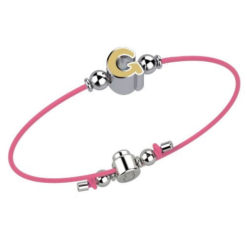 Bracelet with Pink Lace - Letter G