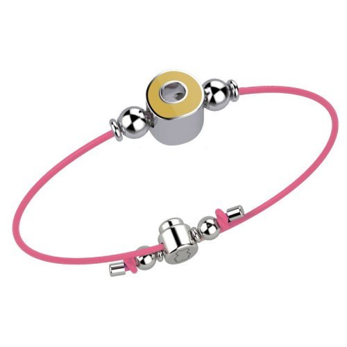 Bracelet with Pink Lace - Letter O