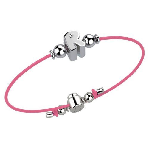 Bracelet with Pink Lace - Letter R