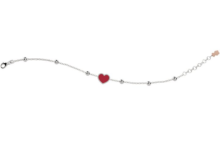 Bracelet with Red Heart