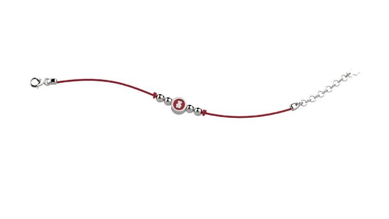 Bracelet with red Lace_2307