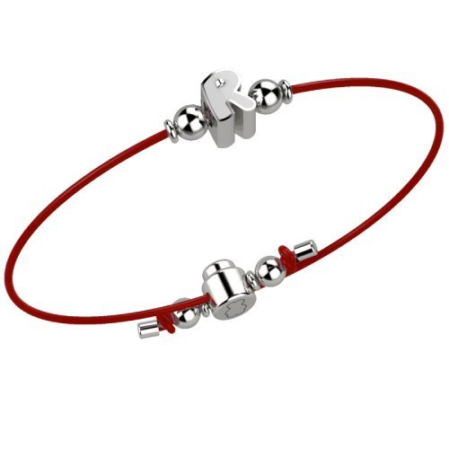 Bracelet with Red Lace - Letter R_1915