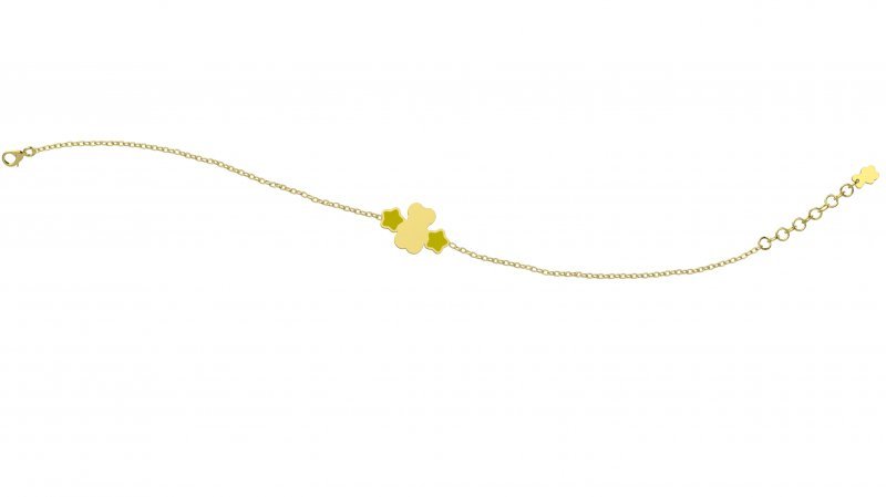 Bracelet with Teddy Bear and Yellow Stars