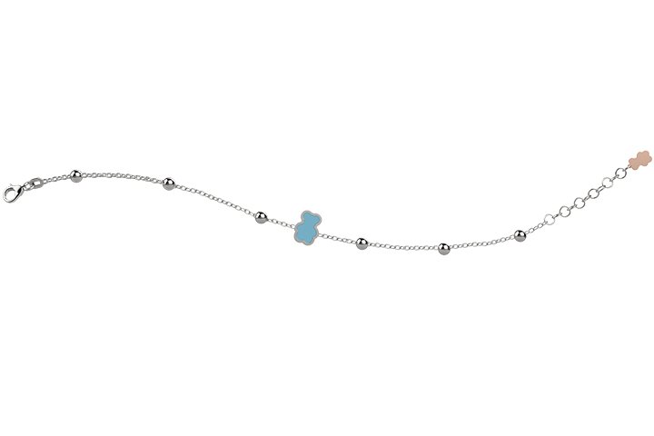 Bracelet with Turquoise Teddy Bear_2414