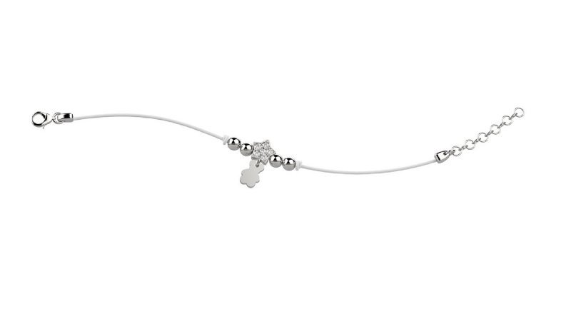 Bracelet with white Lace