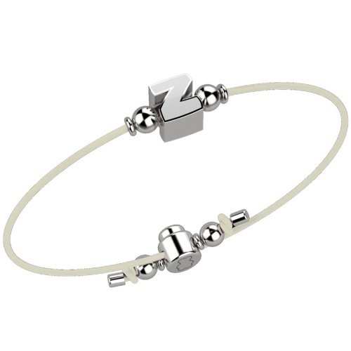 Bracelet with White Lace - Letter Z
